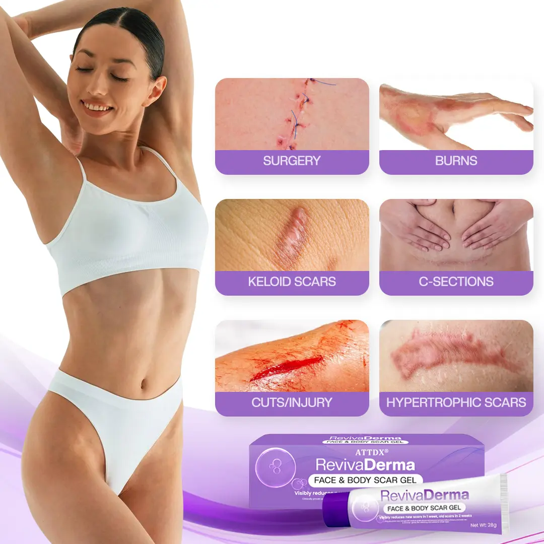 RevivaDerma Face & Body Scar Gel - Image 4