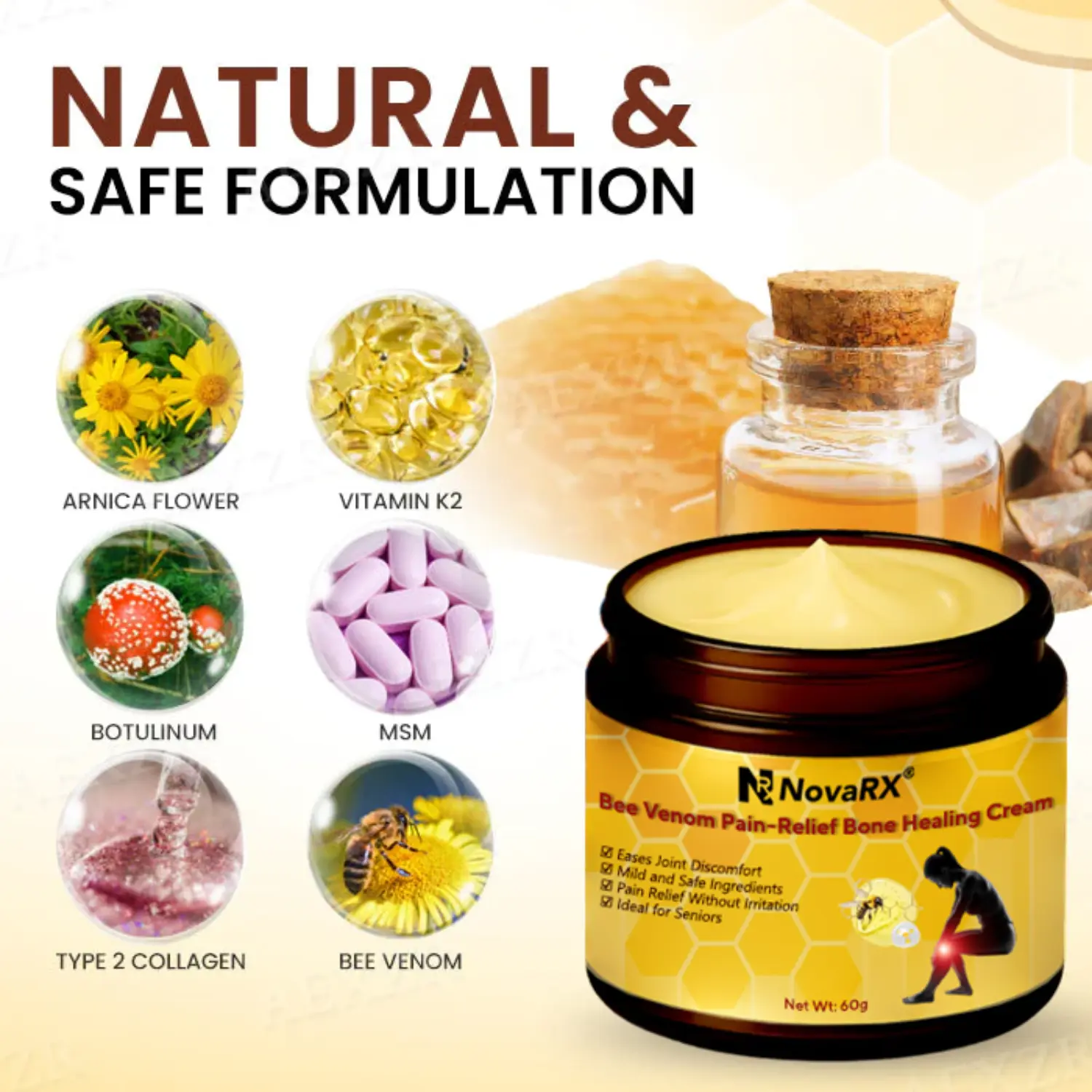 Bee Venom Pain-Relief Bone Healing Cream - Image 6