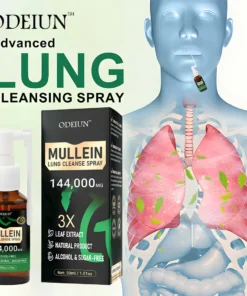 3X Concentrated Mullein Lung Cleanse Spray Advanced Respiratory Detox Clear Breathing