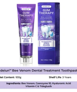 Bee Venom Toothpaste Regrow Gums, Stop Sensitivity Remove Tartar Naturally.