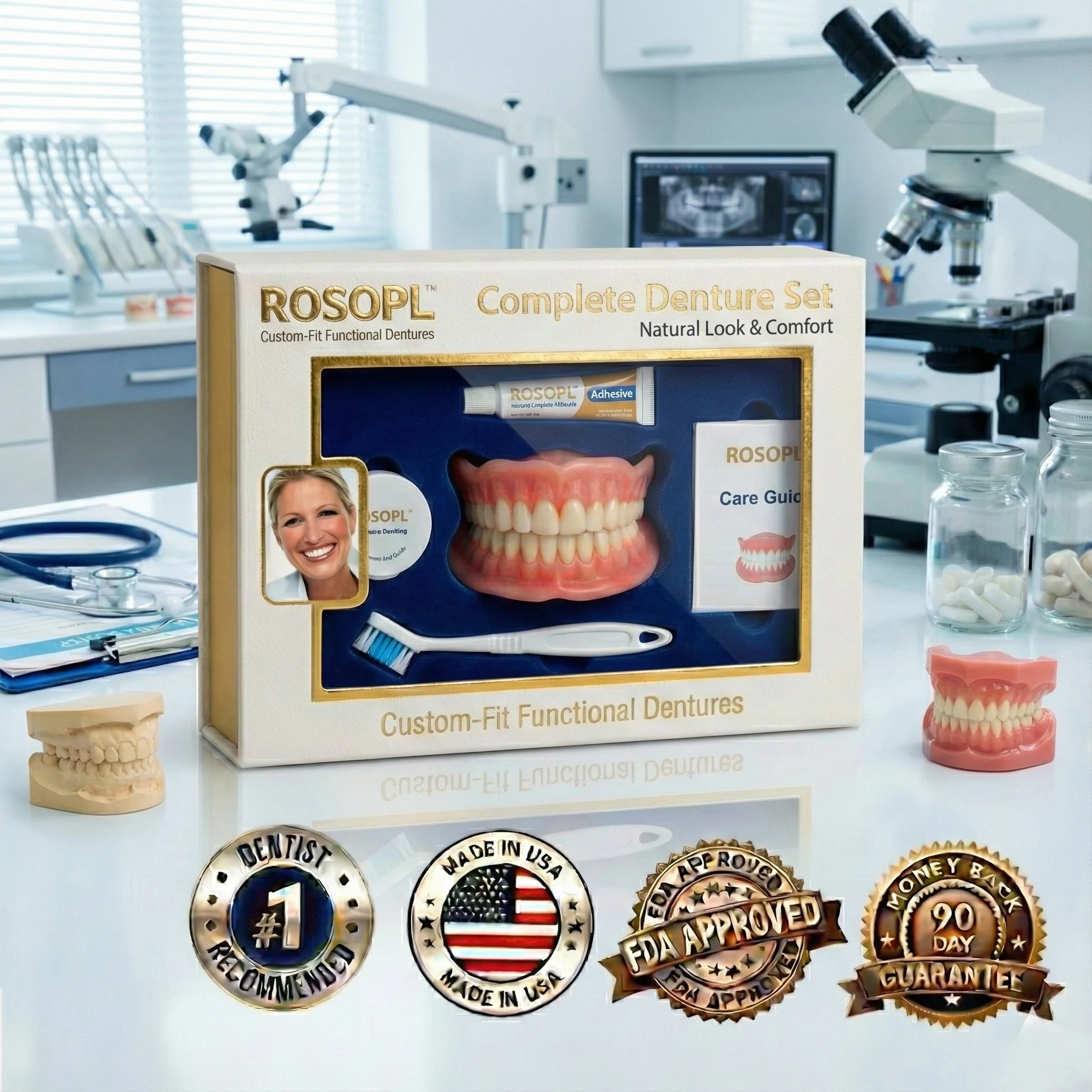 ROSOPL DENTURES-Boil-and-Bite Functional Denture