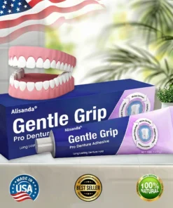 Denture AdhesiveClinically Proven 96- Hour Lock Hold for Secure, Comfortable Zinc-Free Denture Fit