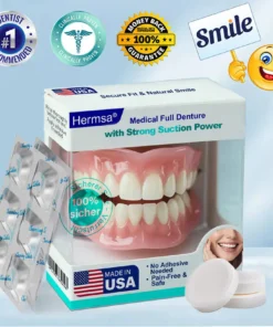 Medical Full Denture with Strong Suction - 1 Pc