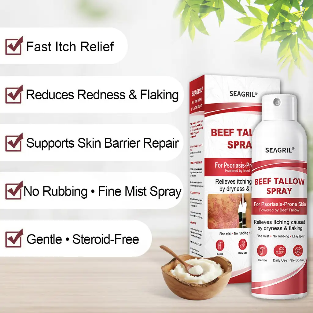 Beef Tallow Spray for Itchy, Flaky Psoriasis Skin - Image 7