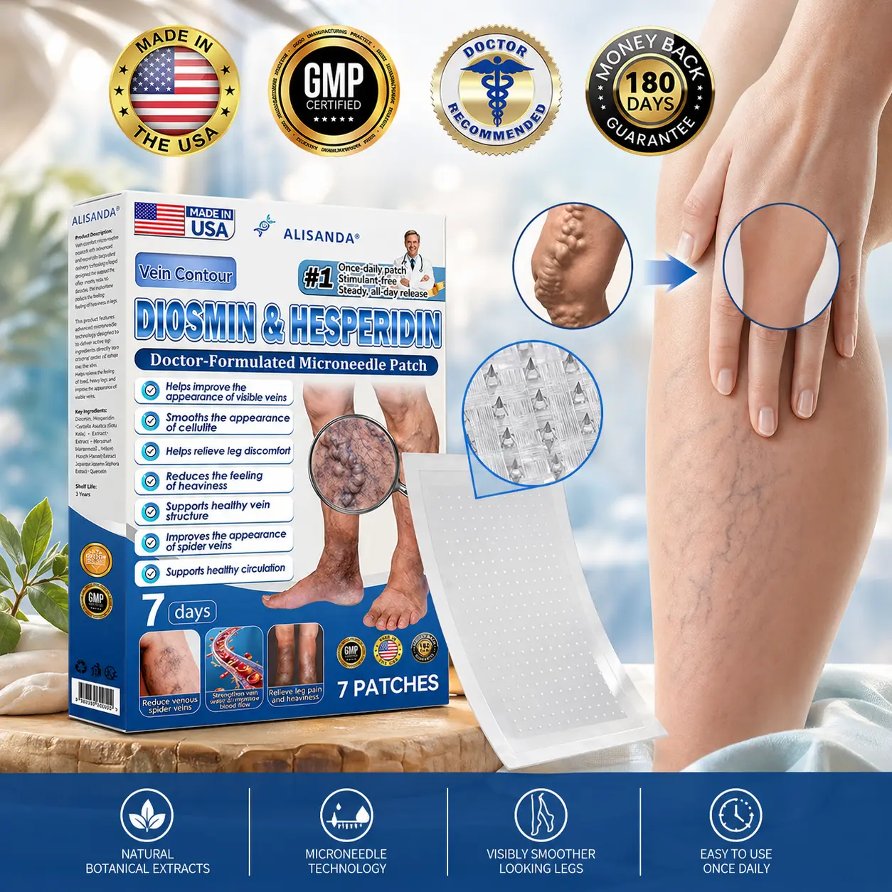 Vein Relief Patch|Smoother-Looking Legs